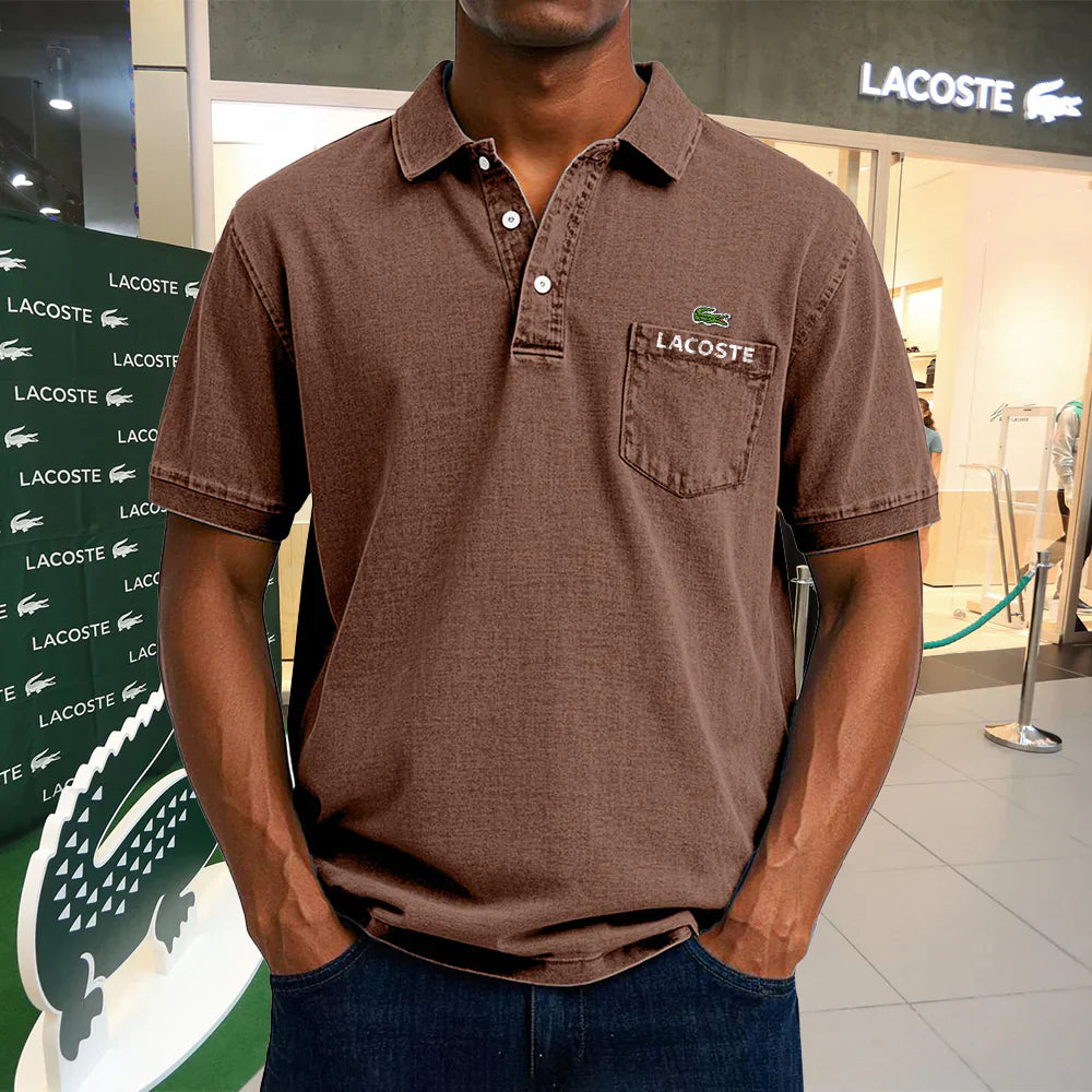 Polo casual vintage in cotone LACOSTE