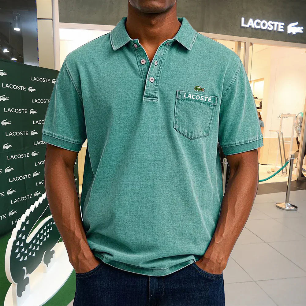 Polo casual vintage in cotone LACOSTE