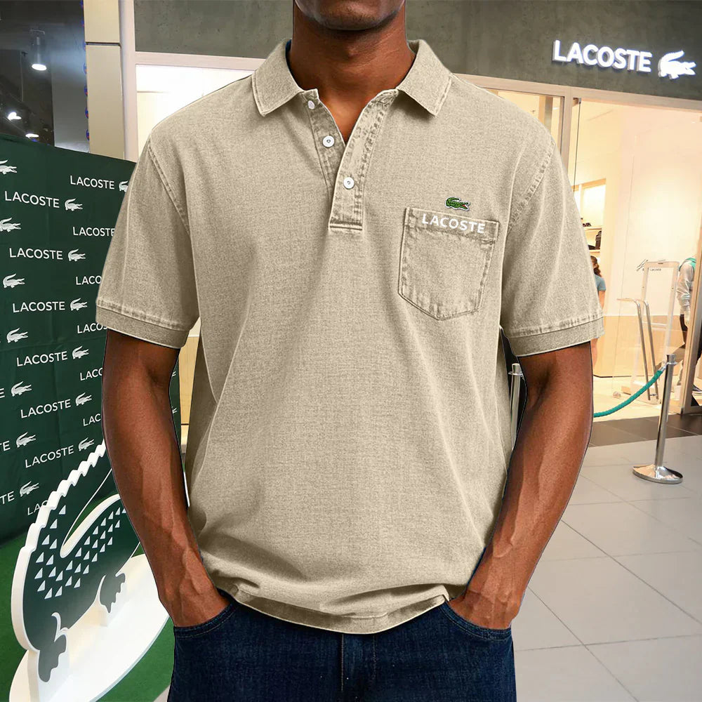 Polo casual vintage in cotone LACOSTE
