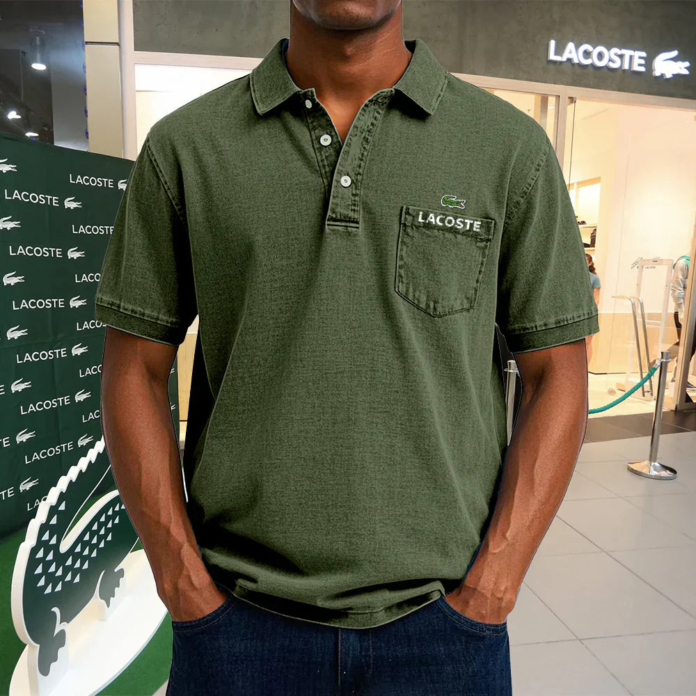 Polo casual vintage in cotone LACOSTE
