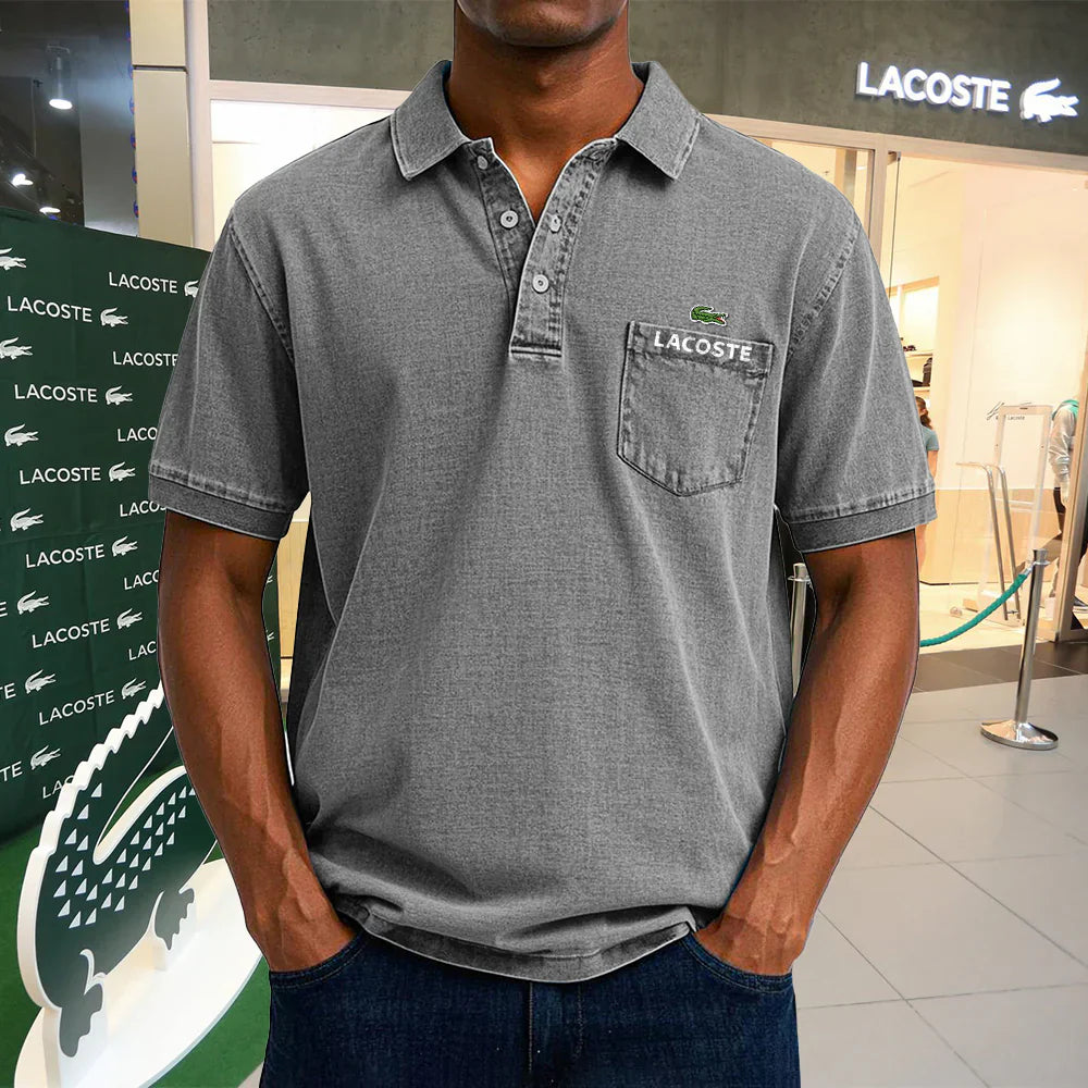 Polo casual vintage in cotone LACOSTE