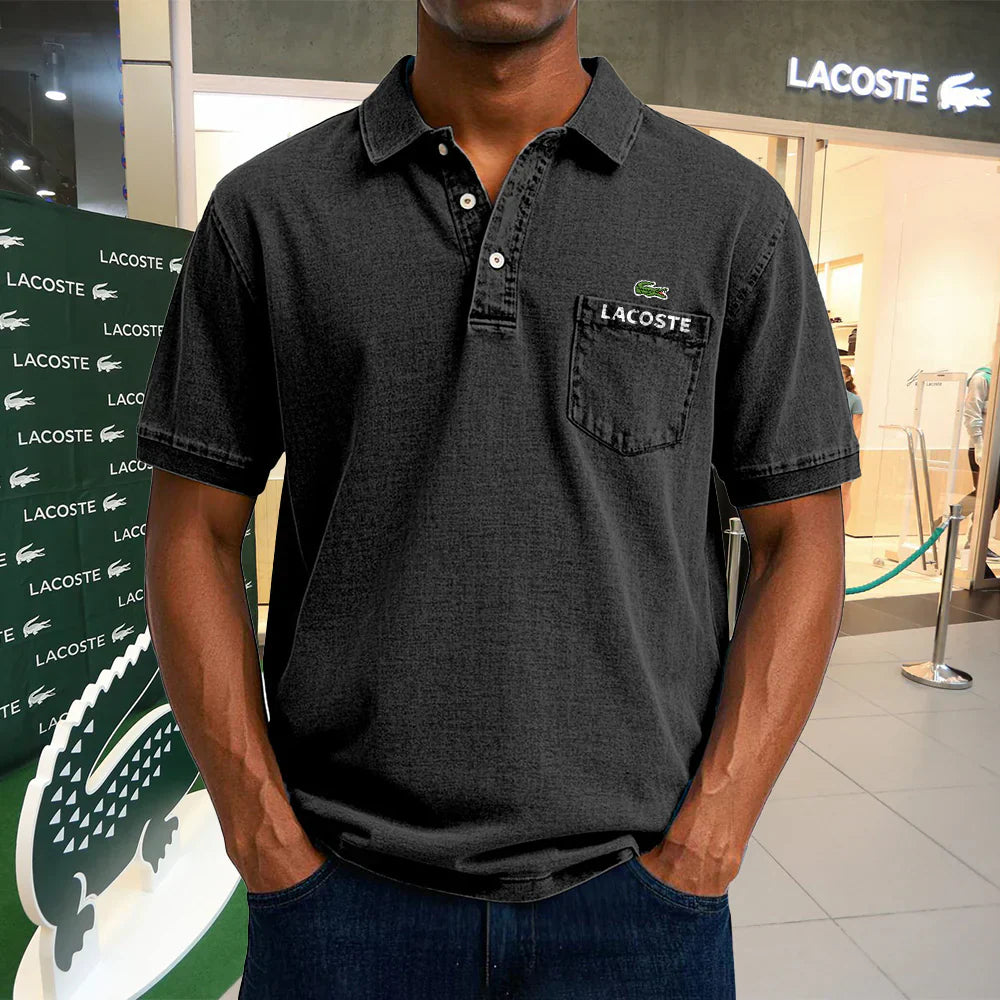 Polo casual vintage in cotone LACOSTE