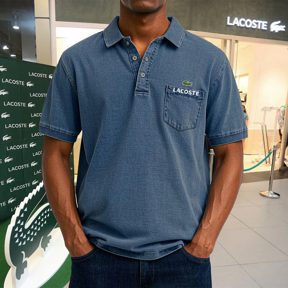 Polo casual vintage in cotone LACOSTE