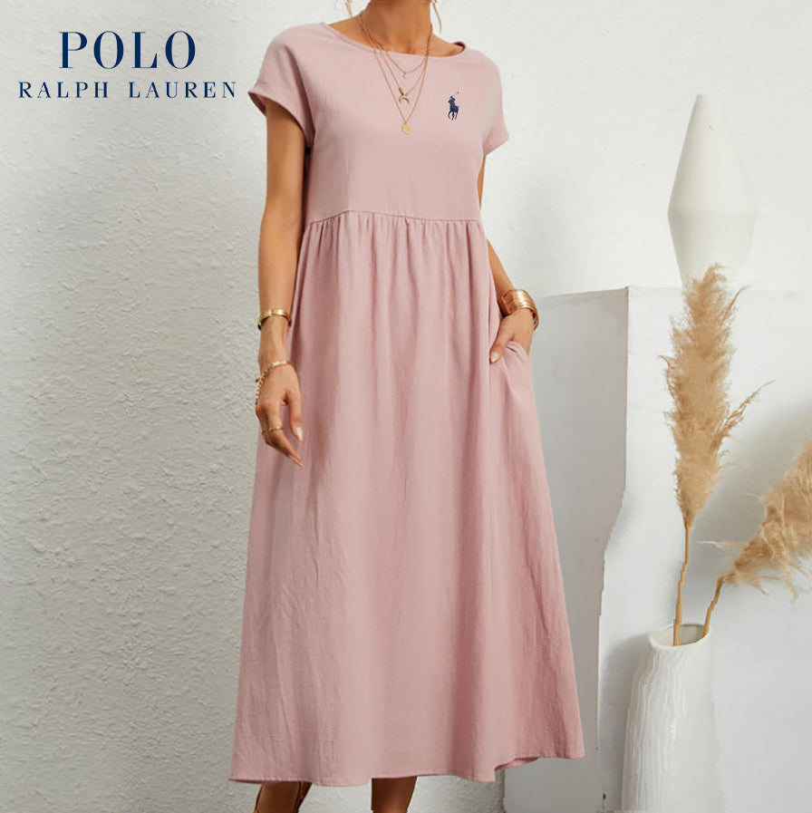 RL – Elegante abito da donna in cotone e lino | Leggero e chic