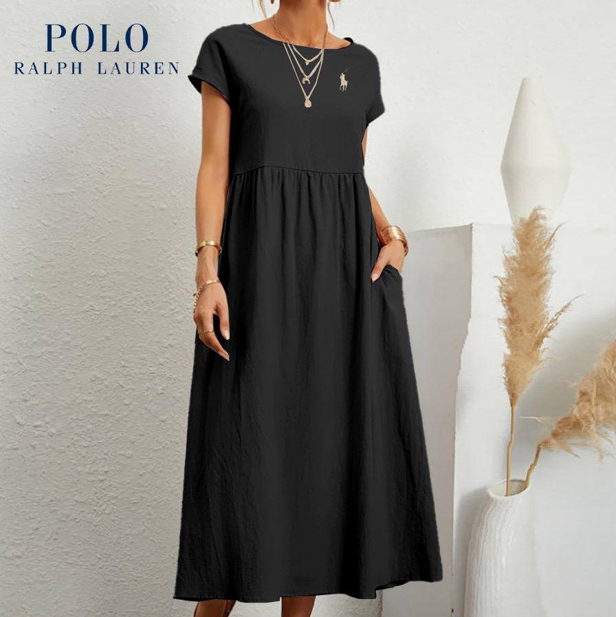 RL – Elegante abito da donna in cotone e lino | Leggero e chic