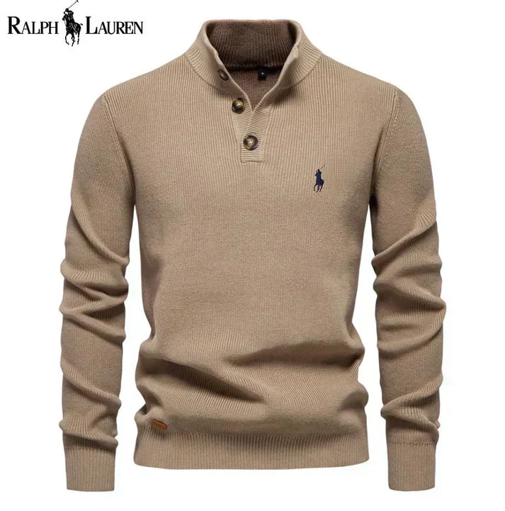 Maglione RL™ con bottoni: classico ed elegante