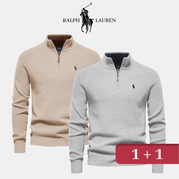 Maglione con zip al collo R&L 1+1 (SVENDITA DI LIQUIDAZIONE)