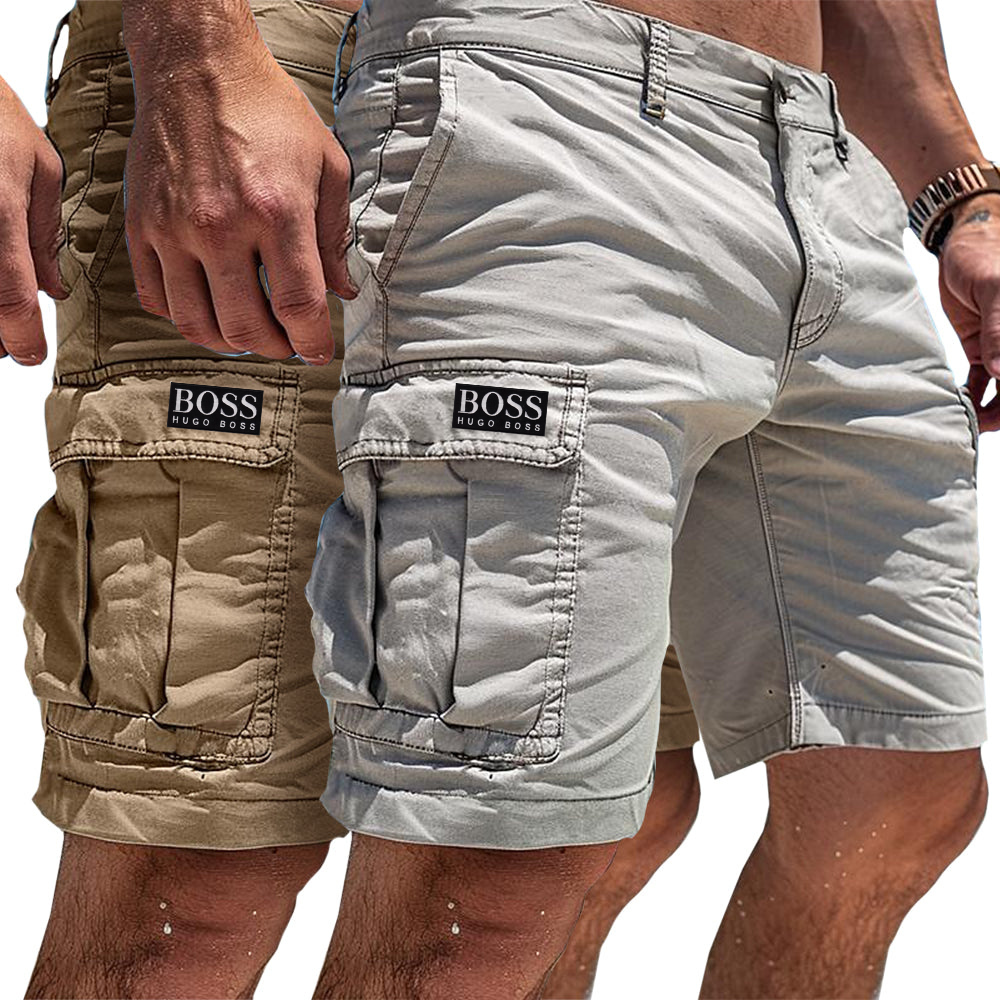 BOSS - Summit Luxury Cotton Utility Shorts