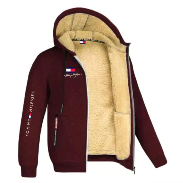 Cardigan con cappuccio in pelliccia